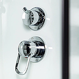 Гідромасажний бокс 90x90x215 см Insana Talija NEW низький напівкруглий піддон розсувні двері, фото 9