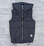 Осіння куртка жилетка 2в1 на дівчинку до 14 років весна осінь Підліткова демісезонна модна курточка трансформер для підлітка 152, фото 5