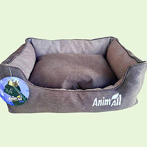 Лежанка з м'якими бортиками для маленьких собак і котів, 55×43×17 см AnimAll Gama M Mocco, фото 1