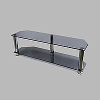 Тумба ТВ із скла 1100х350х374 Commus Меридіан New Mini gray-chr