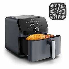 Мультипіч Tefal Easy Fry Mega, 1700Вт, чаша-7.5л, сенсорне керув., 8 програм, пластик, темно-сірий (EY855BE0)