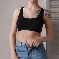 Женский хлопковый топик-борцовка Nicoletta 116321