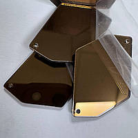 Дзеркала пришивні  24х34мм, колір Coffe*1шт