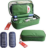 1-WHEAT Insulin Cooler Travel Case: Діабетичний ізольований органайзер для медикаментів