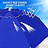 Торгова парасолька 3 м із клапаном, 16 спиць, пляжна садова однотонна парасолька зі срібним напиленням, фото 8