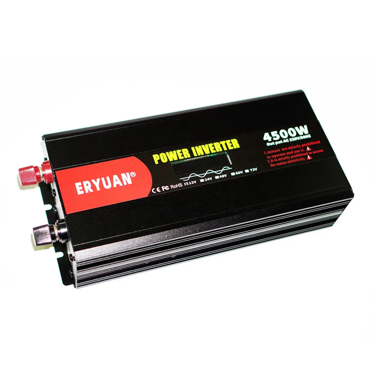 4500W інвертор чиста синусоїда 12v в 220v перетворювач напруги з LCD екраном Power Inverter, фото 1