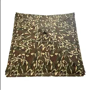 Торгова прямокутна парасолька 2*3 м з клапаном антивітер і напиленням (чорний метал) колір камуфляж, фото 1