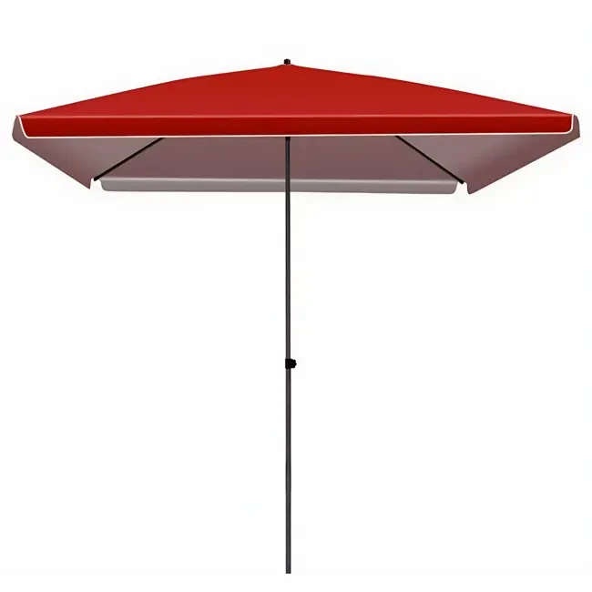 Торгова квадратна парасолька 2*2 м з клапаном і напиленням, 3 кольори