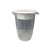 Ємність для змішування з пластиковою кришкою 1 л Akay Plastik AK567
