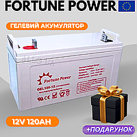 Мощная аккумуляторная гелевая батарея Fortune Power Надежный гелевый аккумулятор Fortune Power 12V 120Ah для дома