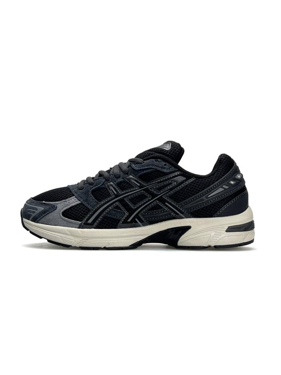 Чоловічі кросівки замшеві текстиль ASICS Gel-1130 Black Dark Grey, кеди Асикс замша сірі 41