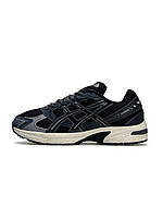 Чоловічі кросівки замшеві текстиль ASICS Gel-1130 Black Dark Grey, кеди Асикс замша сірі 41