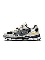 Жіночі кросівки замшеві текстиль ASICS Gel-NYC Grey Black, кеди Асікс замша текстиль сірі 37