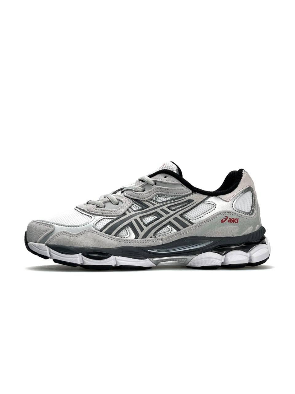 Жіночі кросівки замшеві текстиль ASICS Gel-NYC Grey Silver, кеди Асікс замша текстиль сірі 37