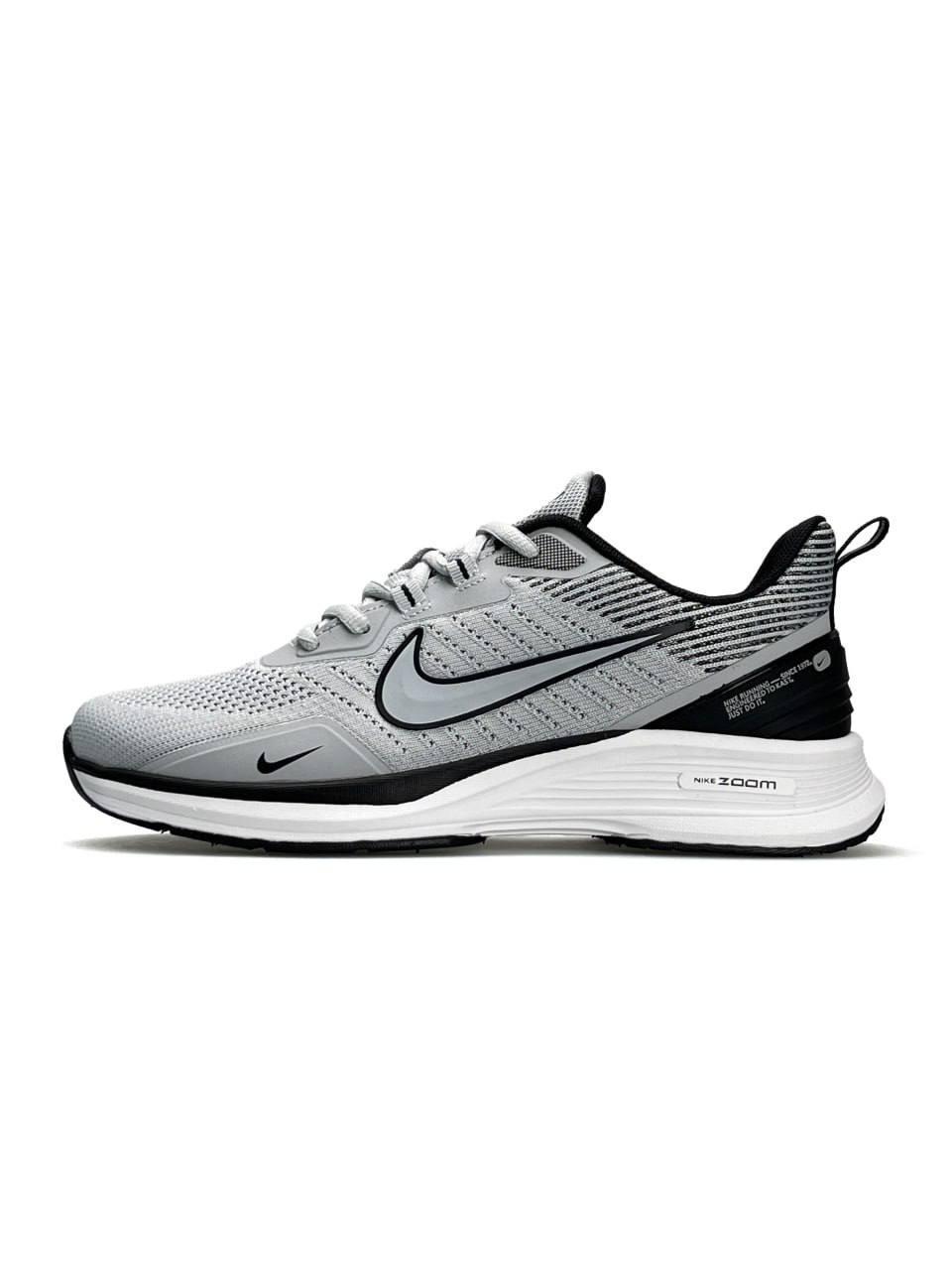 Чоловічі текстильні кросівки Nike Zoom Winflo Light Grey, чоловічі текстильні кеди Найк сірі 41
