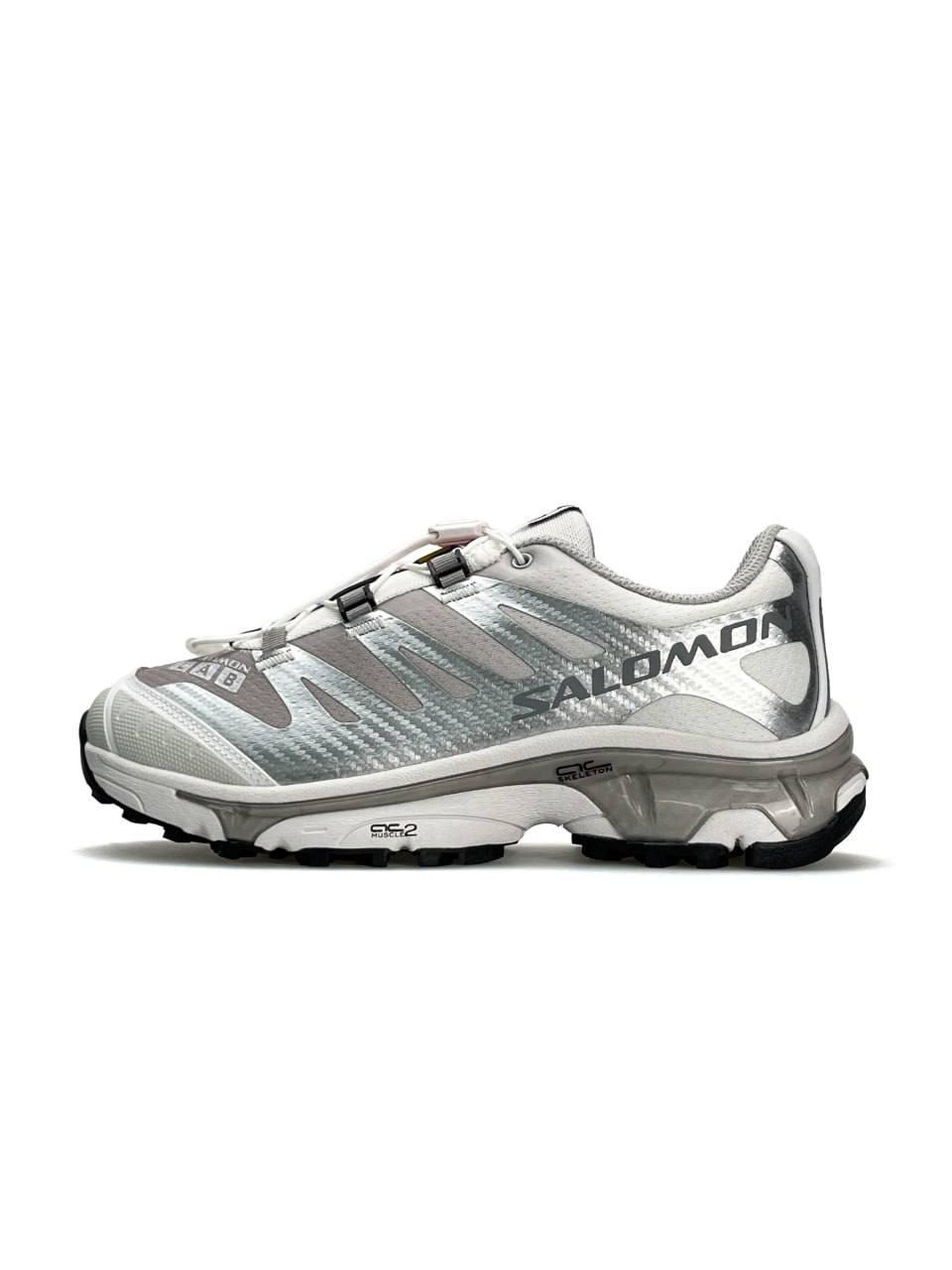 Жіночі текстильні кросівки Salomon XT-4 Lab W White Silver, кеди текстиль Лаван білий 37