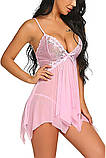 Пеньюар-розлітайка We Love L Рожевий (pink_l_DLSC432), фото 4