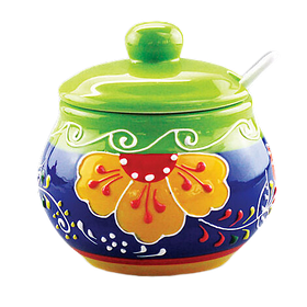 Цукорниця з ложкою керамічна "Traditions" Maestro MR-20007-09 — MegaLavka