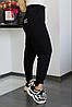 Жіночі зручні стильні спортивні однотонні штани з кишенями, батал великі розміри, фото 5
