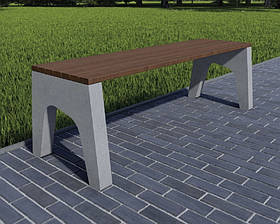 Бетонна лавочка "Модель 2" 1500/415/450 мм для вулиці, саду, дачі та тераси