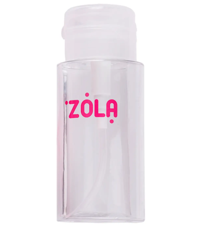 ZOLA Ємність пластикова для рідини з помпою-дозатором (Прозора)