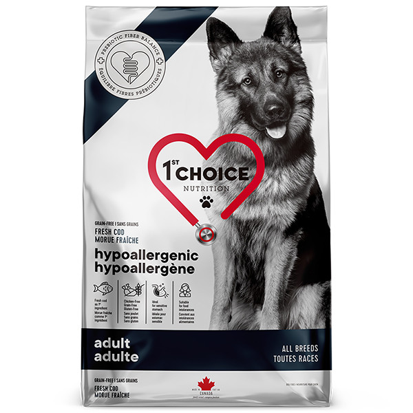Сухий гіпоалергенний корм для собак 1st Choice Adult Hypoallergenic Cod Теска беззерновий 11кг (ФЧСВГТ11), фото 1