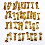 Золота мотузка (шнур, металізована нитка люрекс) для декору, діаметр 1мм, довжина 1м., фото 7