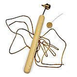 Золота мотузка (шнур, металізована нитка люрекс) для декору, діаметр 1мм, довжина 1м., фото 8