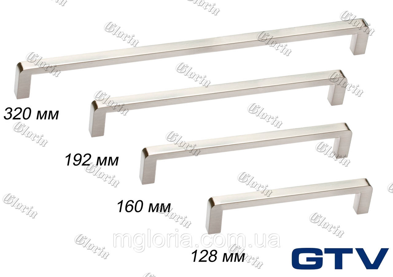 Ручки меблеві GTV UZ-BAGIO шліфована сталь