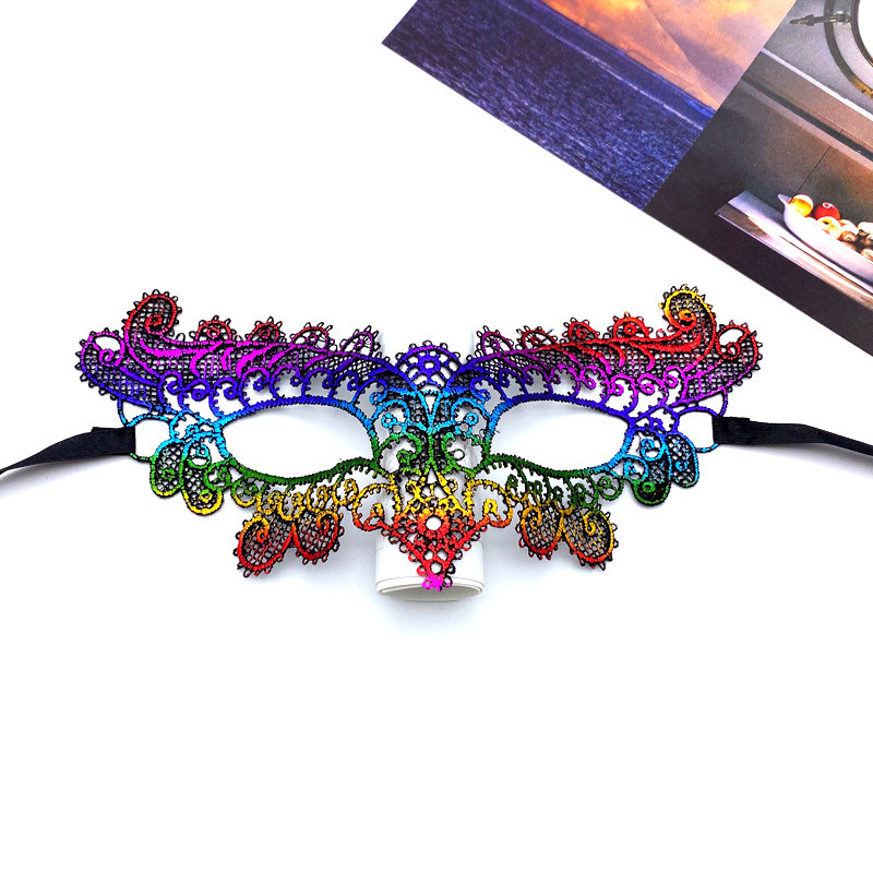 Маска на карнавал на зав`язках one size різнобарвний, фото 1