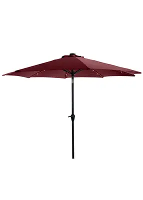 Парасолька торгова садова 2.7 м із підіймальною ручкою HY-2.7 з клапаном для кафе, фото 2