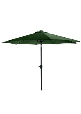 Парасолька торгова садова 2.7 м із підіймальною ручкою HY-2.7 з клапаном для кафе, фото 3