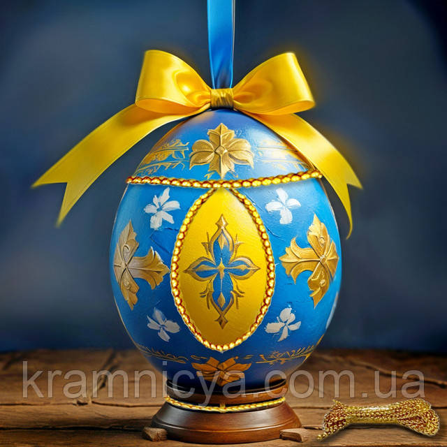 Приклад використання золотої мотузки для декорування (шнур, металізована нитка люрекс). Пасхальне яйце Приклад використання золотої мотузки (шнур, металізована нитка люрекс). Пасхальне яйце