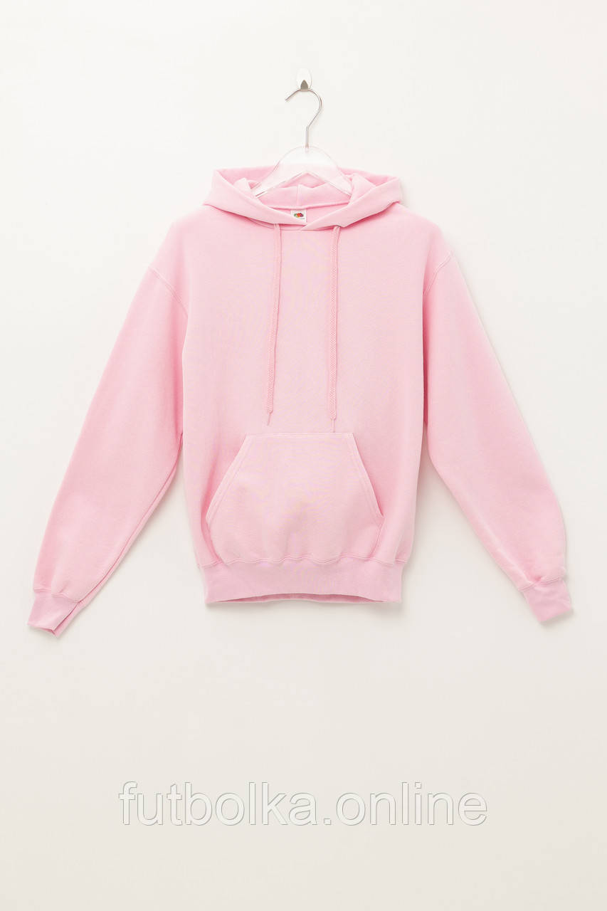 Світло-Рожева толстовка чоловіча базова Classic hooded sweat Fruit of the loom