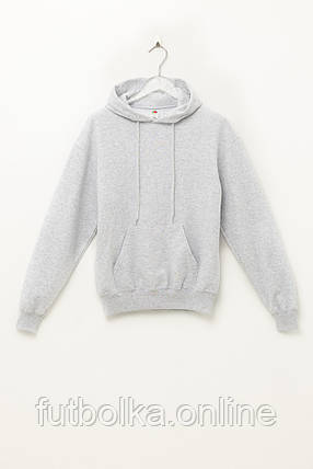 Сіро-Лілова толстовка чоловіча базова Classic hooded sweat Fruit of the loom, фото 1