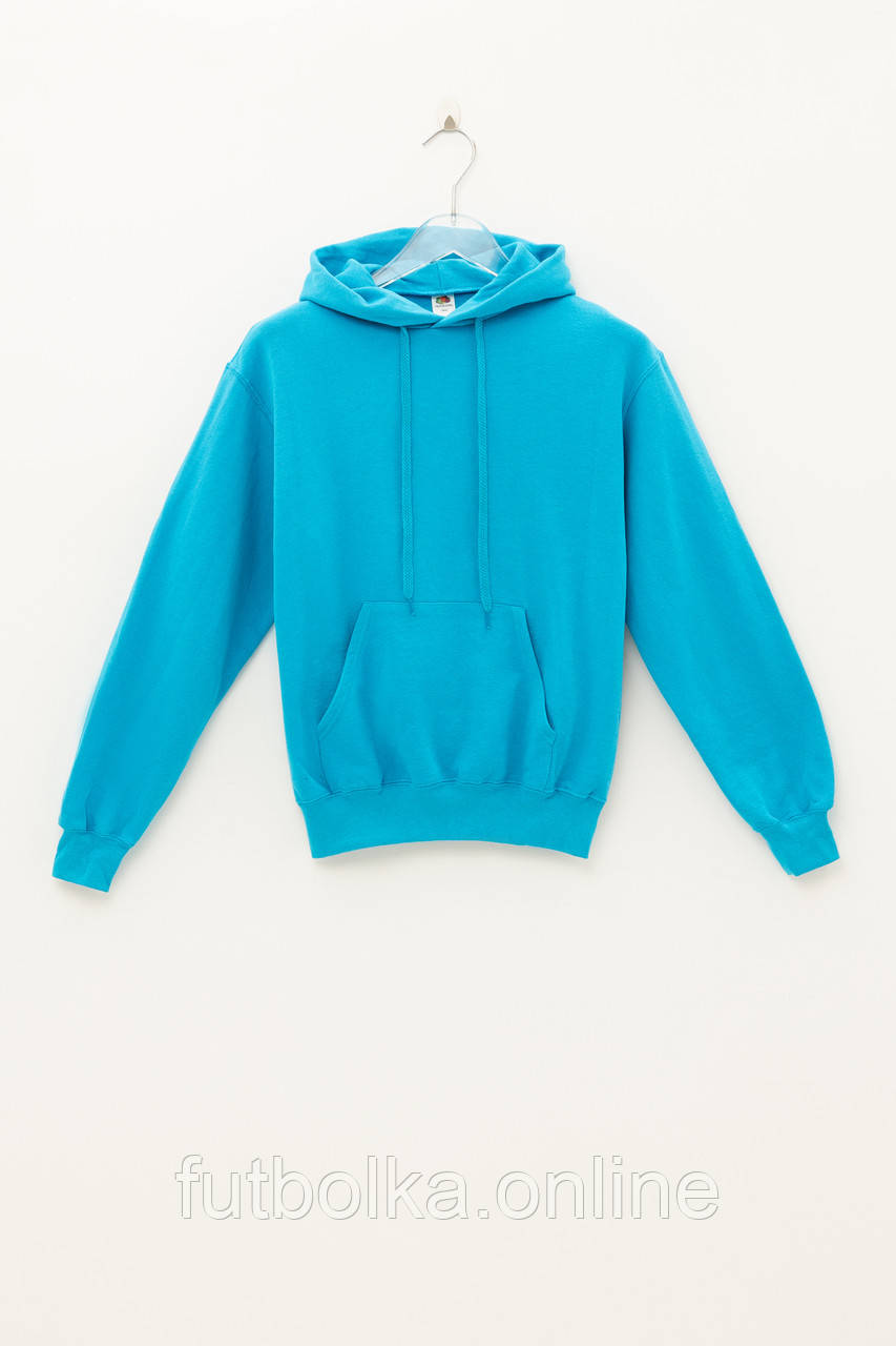Ультрамаринова толстовка чоловіча базова Classic hooded sweat Fruit of the loom
