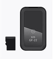 Компактный GPS-трекер GF-22 для авто, детей, животных – скрытый маячок, SIM-картой и магнитом