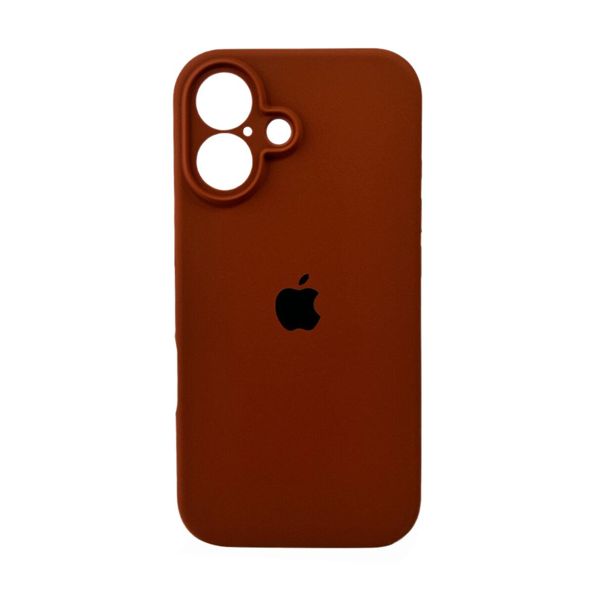 Чохол для смартфона Silicone Full Case AA Camera Protect for Apple iPhone 16 42,Saddle Brown yL., фото 1