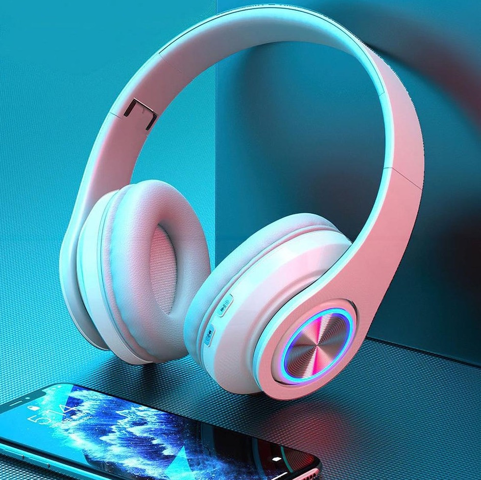 Бездротові навушники B39 з мікрофоном Bluetooth гарнітура Black/White