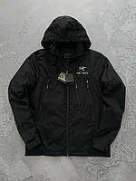 Чоловіча Вітровка ARC'TERYX у Чорному кольорі | Чорна Куртка Арктерікс (Arcteryx)