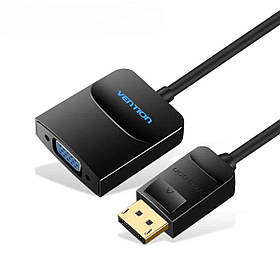 Перехідник Vention DP to VGA Converter 0.15M Black (HBFBB) ly