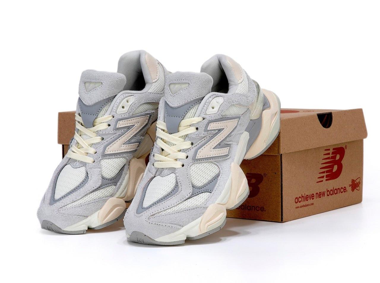 Жіночі кросівки New Balance 9060 Grey Сірі Взуття Нью Баланс 9060 замша текстиль повсякденні весна літо