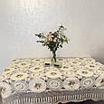 Скатертина ажурна вишита стрічками  280*160см, фото 2