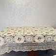 Скатертина ажурна вишита стрічками  280*160см, фото 5