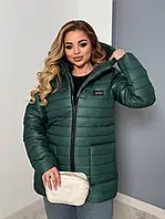 Куртка Весна жіноча демисезонная подовжена розміри 48-50, 52-54, 56-58, 60-62