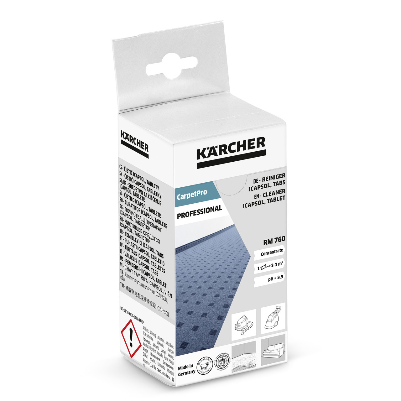 Чистячий засіб у таблетках для чищення килимів CarpetPro RM 760 Karcher 6.295-850.0