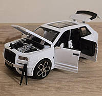 Іграшкова машинка металева Rolls-Royce Ghost BLACK BADGE, ролс ройс, білий, звук, світло, інерція, откр двері, капот, Автоексперт,, фото 9