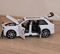 Іграшкова машинка металева Rolls-Royce Ghost BLACK BADGE, ролс ройс, білий, звук, світло, інерція, откр двері, капот, Автоексперт,, фото 10