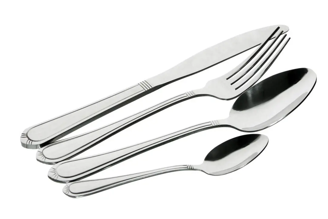 Набір столових приладів із нержавіючої сталі 24 предметів Kamille KM-5237R, фото 1