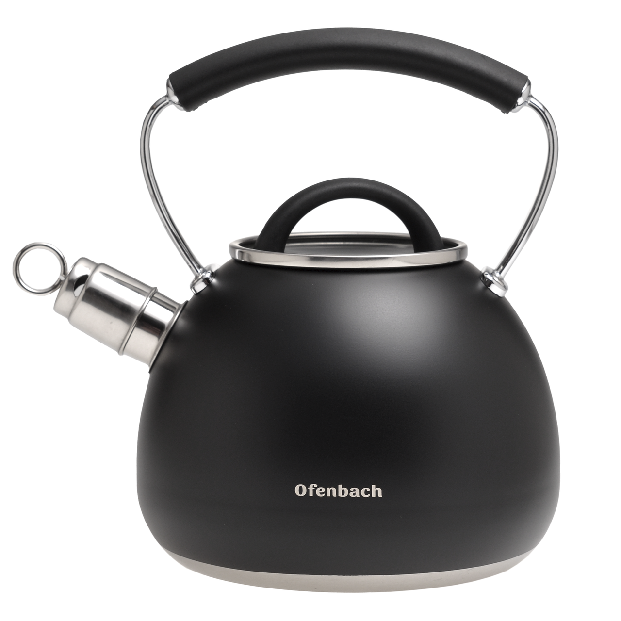 Чайник із нержавіючої сталі 2.5л зі свистком та ручкою soft touch Ofenbach KM-100311, фото 1